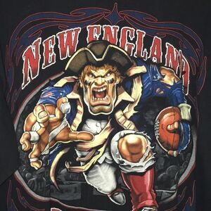 New England patriots Mean patriot Pat Minuteman fierce face football shirt Retro